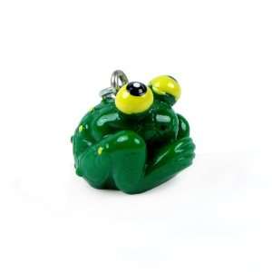  Roly Polys 3 D Hand Painted Resin Cute Big Eyed Frog Charm 