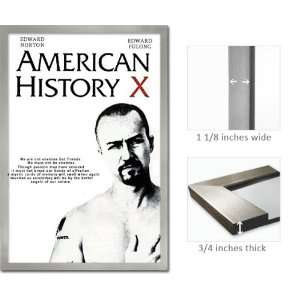  Silver Framed American History X Poster Movie Norton FrX22 