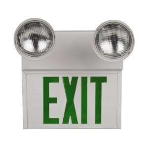   Lighting 120/277v W/lamp Red 2head Emer Exit Sign