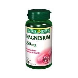  NB MAGNESIUM OXIDE 250MG 5830 100CP NATURES BOUNTY 