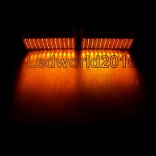 2x 48 LED Amber Dash Strobe Grill Flash Emergence Light  