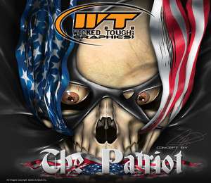 SUZUKI 03 08 LTZ400 Z400 GRAPHICS THE PATRIOT SKULLS WT  