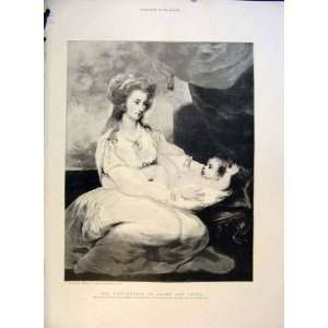  Portrait Viscountess St Asaph Child Reynolds Print 1891 