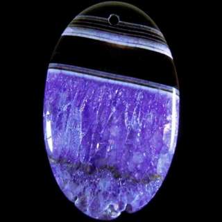 stunning Druzy Geode agate pendant bead stone e1354  