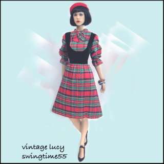 Vintage 50s 60s FLIRTY MOD SCOOTER PARTY PLAY DAY DRESS  