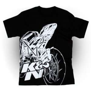  K&N 88 6039 L Black Sportbike Mens Large T Shirt 