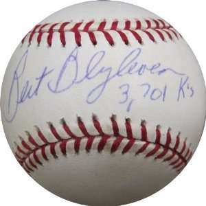 Bert Blyleven Autographed Ball   Off Condition   Autographed Baseballs