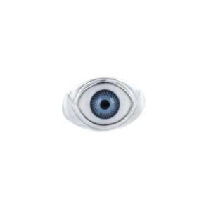  apop nyc Sterling Silver Evil Eye Ring size 8 Jewelry
