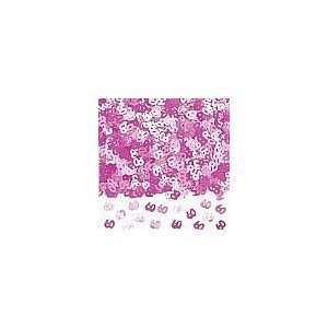 60th Birthday Shimmer Pink Confetti 