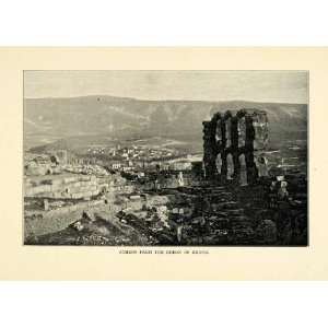   Acropolis Parthenon Atticus   Original Halftone Print