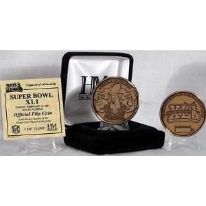  Super Bowl XLII Official 2 Tone Flip Coin 