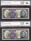   (TWO) 1949 1 SILVER DOLLAR CGC 66PQs 1 YUAN COIN JUNK CB of CHINA
