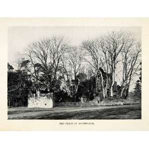  1904 Print Auchinleck Ruins Mauchline East Ayrshire 