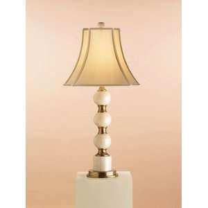 Currey and Company 6477 1 Light Reception Table Lamp, Antique White 