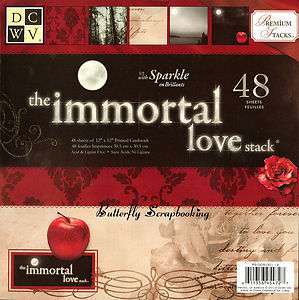 IMMORTAL LOVE 12X12 Scrapbooking Paper Pad 48 Sheets New by DCWV 