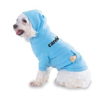 careful Hooded (Hoody) T Shirt with pocket for your Dog or Cat Size XS 