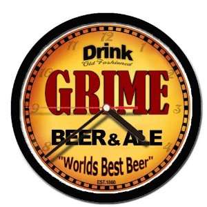  GRIME beer and ale cerveza wall clock 