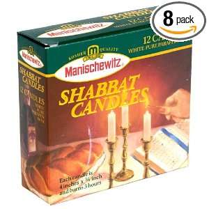 Manischewitz Shabbat Candles Passover,12 count (Pack of8)  