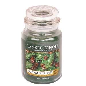  Yankee Candle Balsam and Cedar Jar Candle 22 oz.