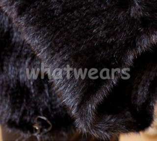 Womens Luxurious Mink Fur Collar Coat/ Jacket/Cape 2 Colors Brown P51 