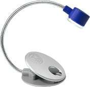 Product Image. Title Blue/Silver 2 LED Flex Neck Clip On Reading 