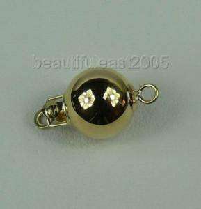 14k/585 ball yellow 8mm solid gold clasp,14k marked.  