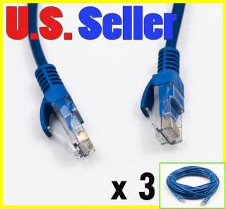 50FT CAT5 CAT 5E PATCH NETWORK ETHERNET CABLE WIRE CORD  