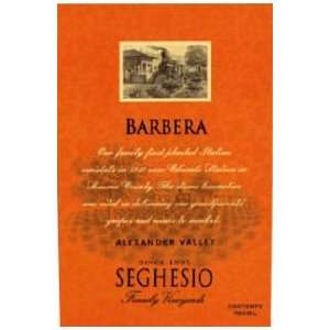    2009 Seghesio Alexander Barbera 750ml Grocery & Gourmet Food