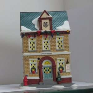  A Christmas Story Porcelain Lighted Police Station 