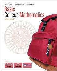 Basic College Mathematics, (0132085151), John Jr Tobey, Textbooks 