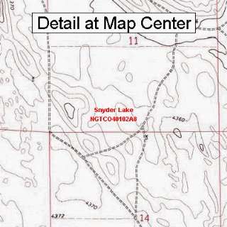  USGS Topographic Quadrangle Map   Snyder Lake, Colorado 