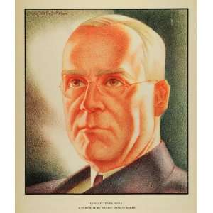  1932 Print Ernest Tener Weir Hamlin Baker Portrait Art 