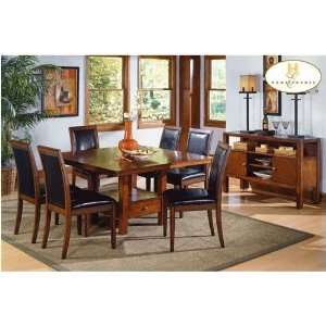  Home Elegance 711S Deep Brown Cherry Side Chair Pack of 2 