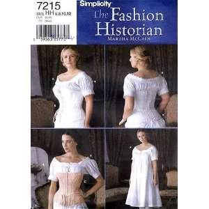  Simplicity 7215 Sew Pattern HISTORICAL Misses CHEMISE and 