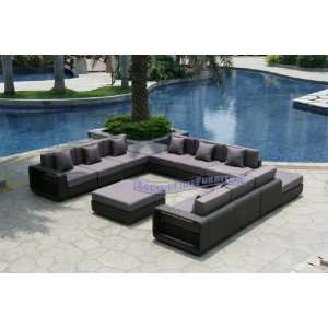  Modern Furniture All Weather Collection Grey U Shape 