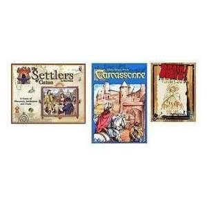  Bestsellers 3 Game Bundle Settlers of Catan, Carcassonne 