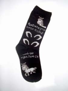 Youth Child horse Lovers Riding Socks Horse Tack Black  