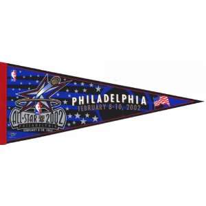   2002 NBA All Star Game Pennant   Philadelphia 76ers