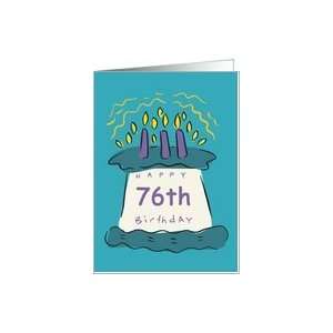  Candles 76th Birthday Card Card Toys & Games