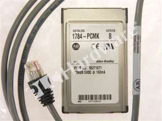 Allen Bradley 1784 PCMK /B PCMCIA Interface Card & 1784 PCM4 /B Cable 