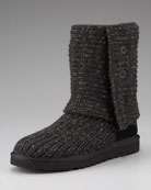 Womans BLACK Metallic 100% Authentic Cardy Ugg Boots 9  