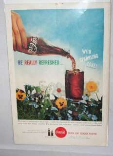 Coca Cola Vintage 1959 Coke Ad magazine advertisement  