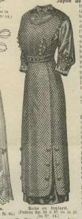 MODE ILLUSTREE PATTERN April7,1912 DRESS FOR YOUNG LADY  