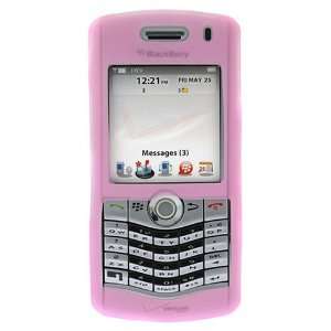 Blackberry 8110 8120 8130 Pearl Full Cover Soft Pink Silicone Skin 