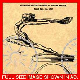 1933 BUICK Art Deco HOOD ORNAMENT US Patent #343  