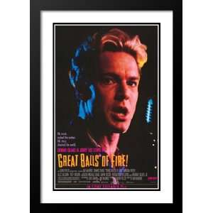 Great Balls of Fire 20x26 Framed and Double Matted Movie Poster 