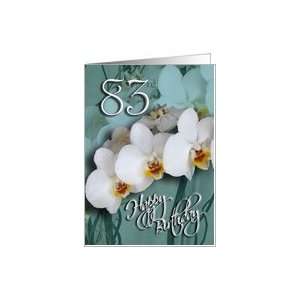  83rd Happy Birthday   Orchids Card Toys & Games