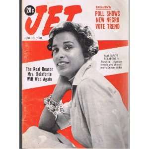 Jet Magazine 6/23/1960 Marguerite Belafonte/Sammy Davis Jr Johnson 