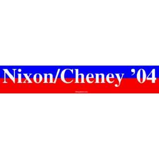  Nixon/Cheney 04 Bumper Sticker Automotive