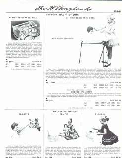 1960 61 Ad American Doll & Toy Corp Toodles Baby Spra Bath Pla Crib 